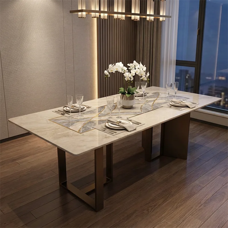 product luxury marble dining table  floor tiles tajmahal  design for hotel kitchen vanity top use-2