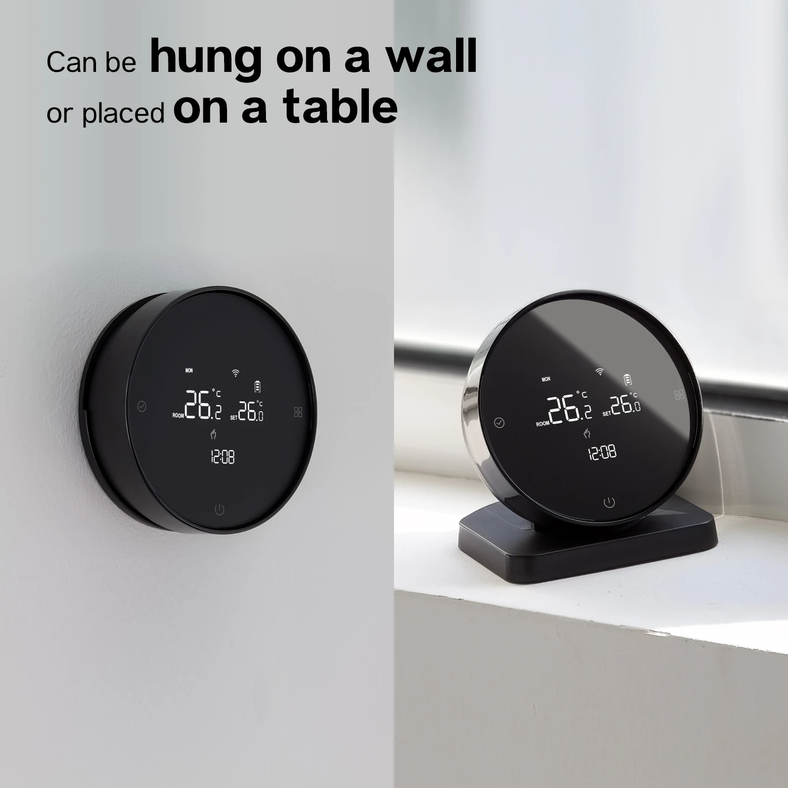 Termostato de calefacción de caldera de gas WiFi con batería