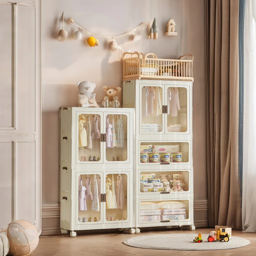 Shelves Baby Plastic Folding Almirah Wannuo Plastic Folding