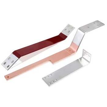 Custom Tin Plated Coating Multi-Pin System Copper Stamping Conductive Electrical Busbar Bracket Bonding Grounding Bar