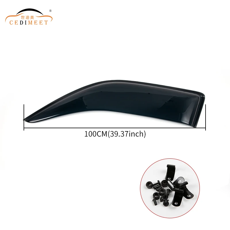 For Toyota Hiace 2005-2018 Weather Shield Rain Guard Door Visor Acrylic Material Sun Shade Car Accessories Window Visor