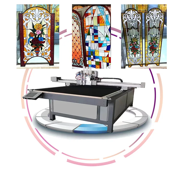 CNC Glass Painting Machine Solid Line Coloring Stained Glass Machine