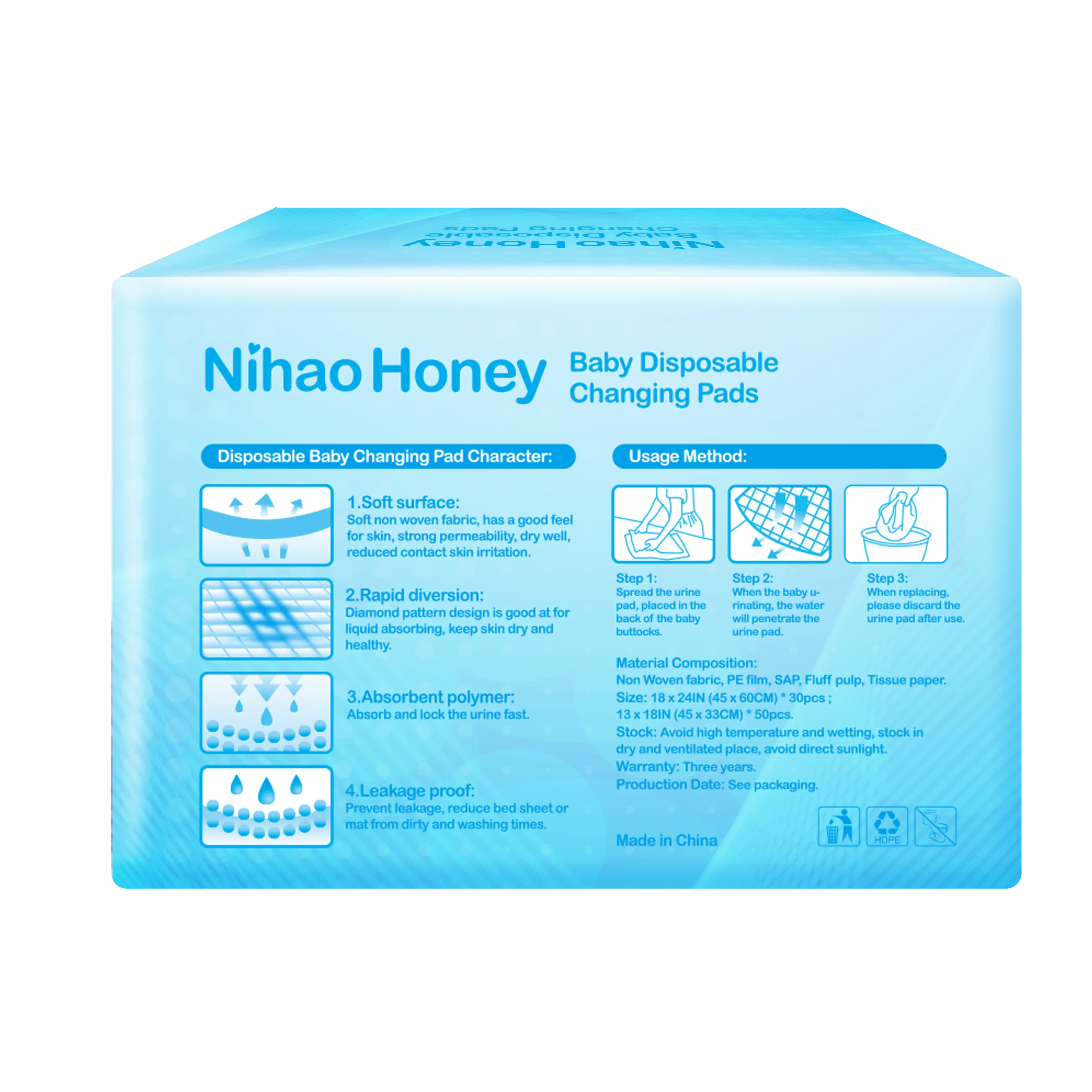 Pee Pad Pulp Disposable Antiurinal Pad Washable Underpad Baby Buy