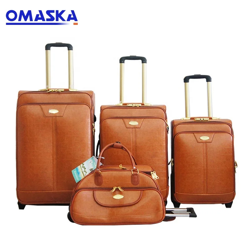 New Cheap Design OMASKA Famous Brand 5 Pcs Set Custom Made Suitcases Leather Luggage