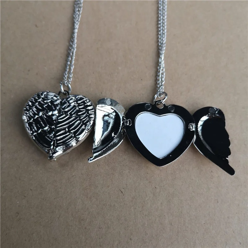 Sublimation Blank Wing Locket Photo 