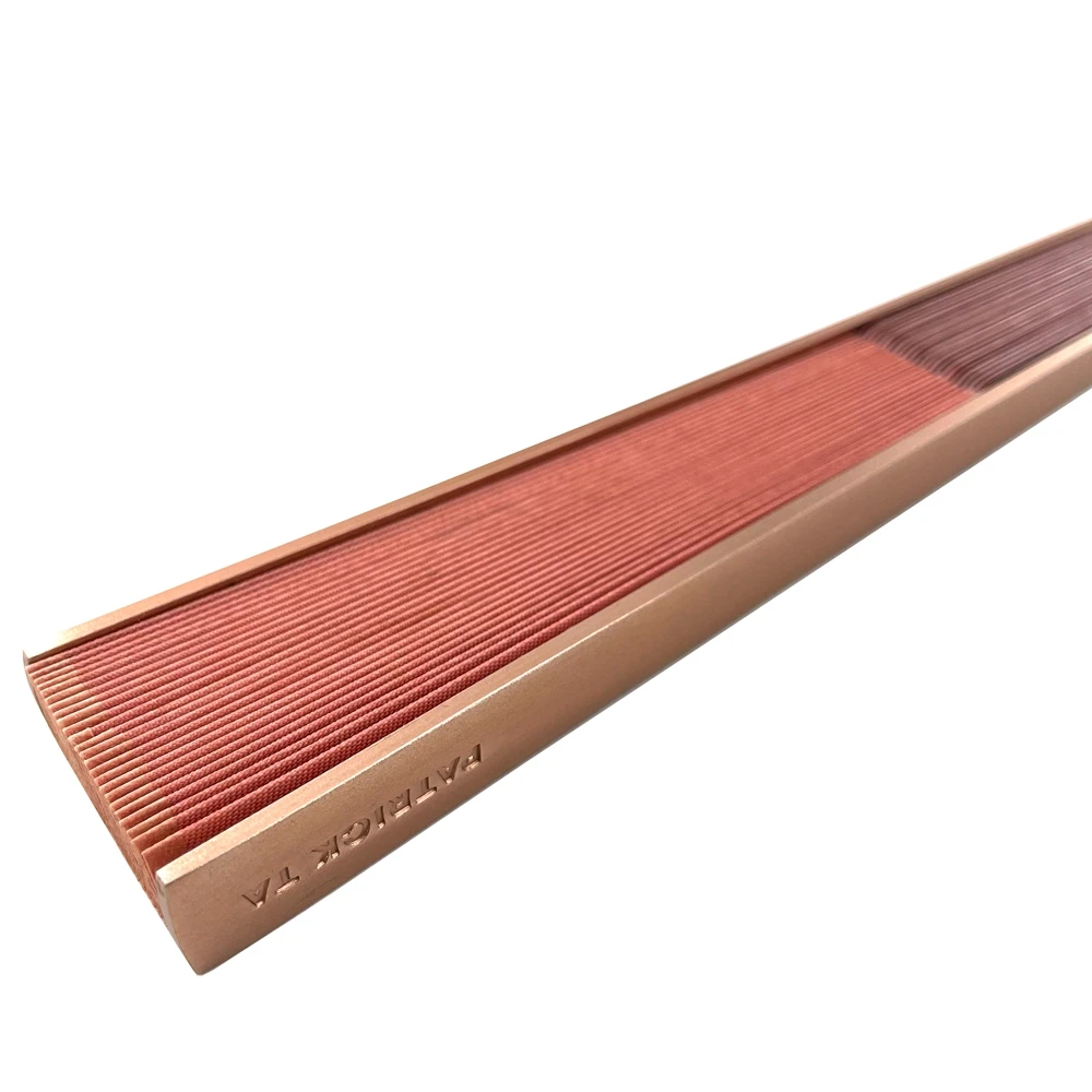 Full Customized Al Metal Hand Fan With Gift Box Abanicos De Mano Custom