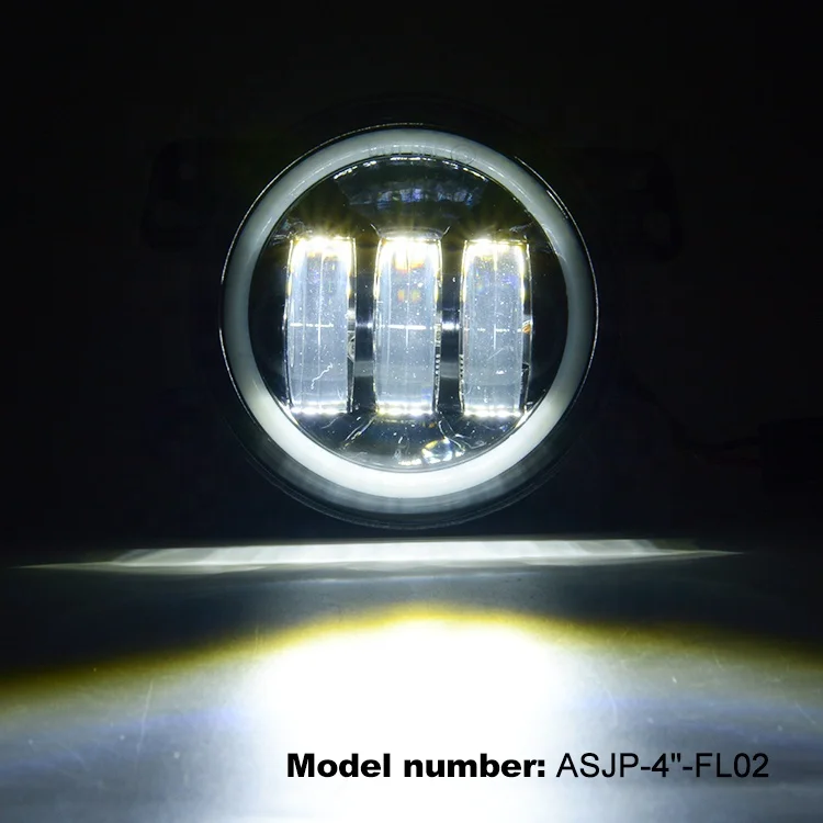 30W Led Spotlight 12pcs 5W for One Lamp White Full halo Fog Light for  2011-2012 Dodge Charger