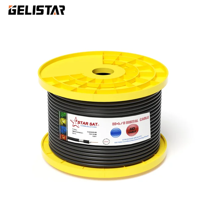 GELISTAR High Quality TV Cable 100 Yards STARSTA Digital Cable Copper Coaxial Cable