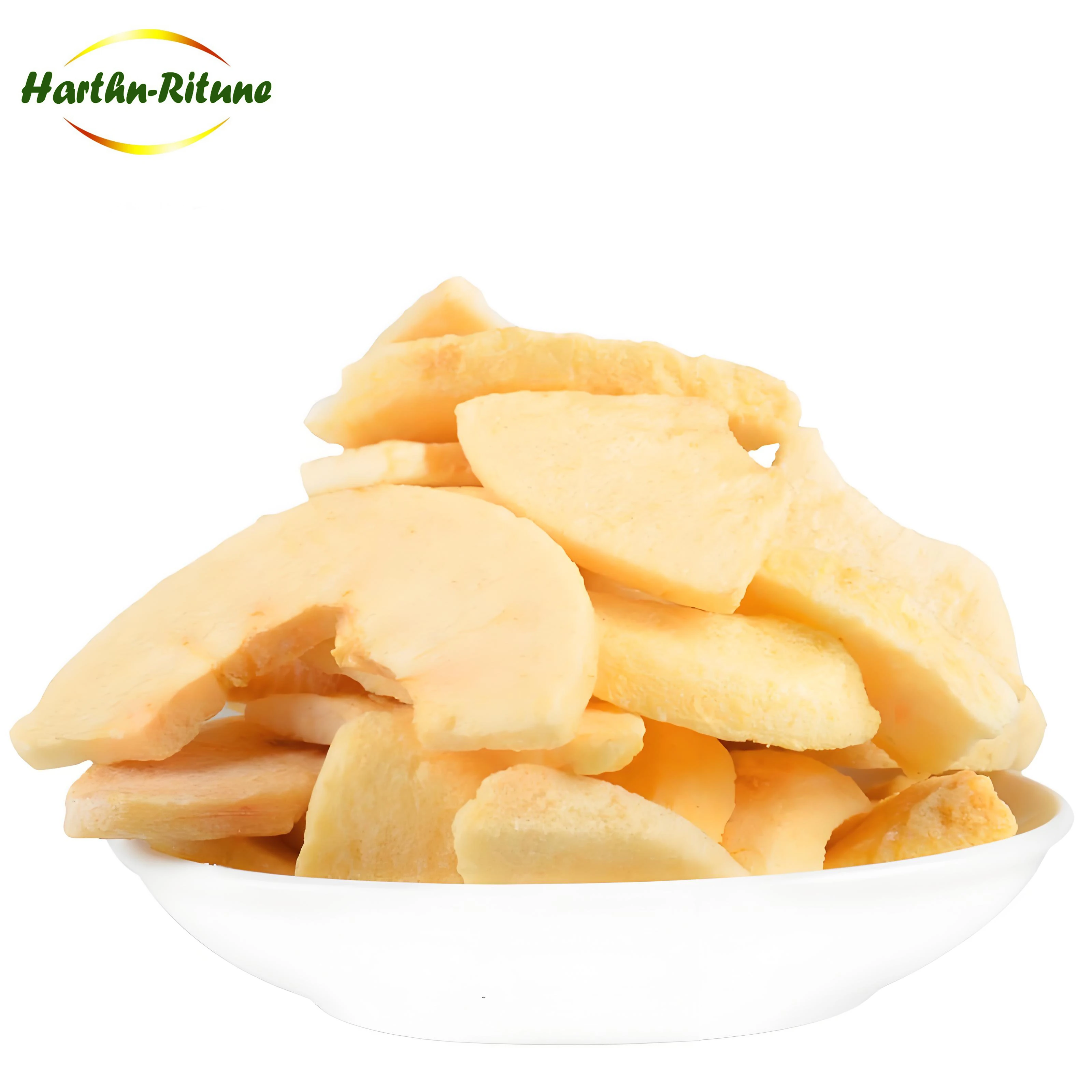 Toptan donduraraq qurutulmuş alma FD meyvə çipsləri, çıtır atıştırmalıq dilimlər