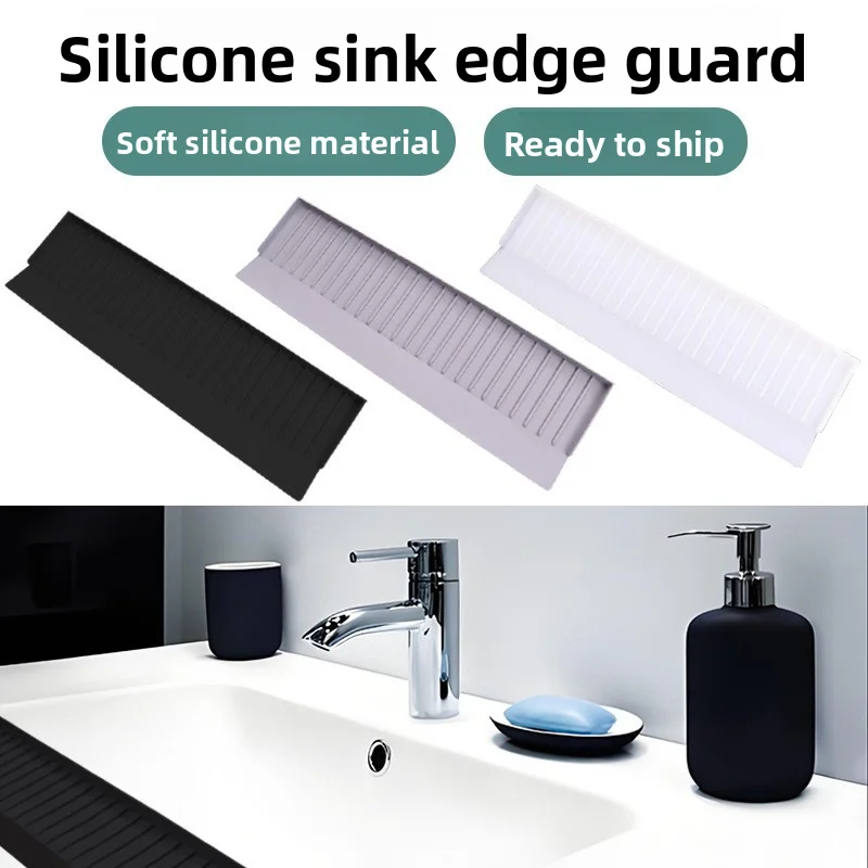 Custom Waterproof Silicone Sink Drain Mat Faucet Guard Draining Mat for Kitchen Sink