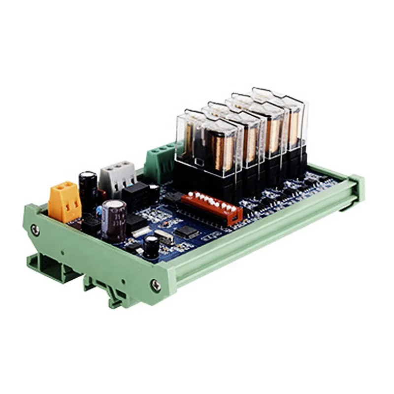 4-Channel RS485 Communication Relay Module Modbus Protocol High Power Contact Load Address Switch Remote Output Sealed