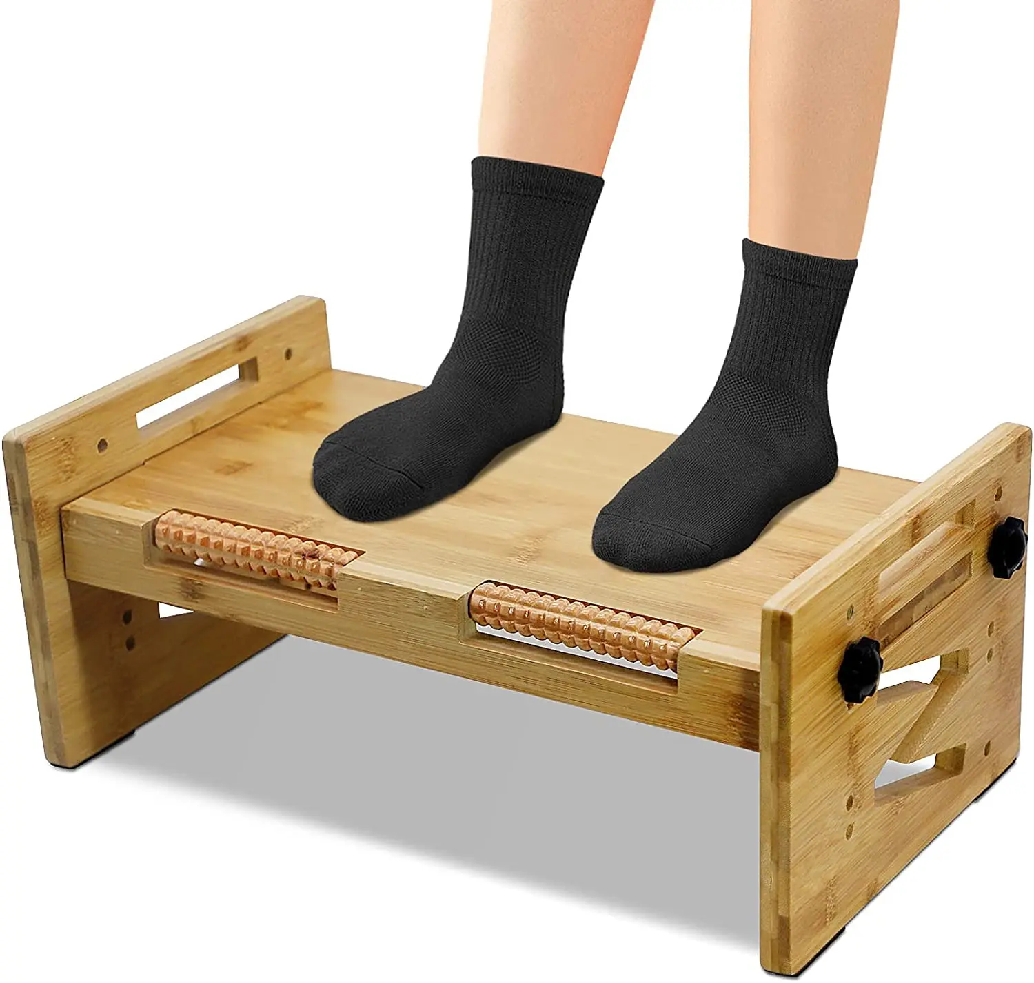 1pc Footrest Massager For Under Desk Use, Ergonomic Foot Rest With