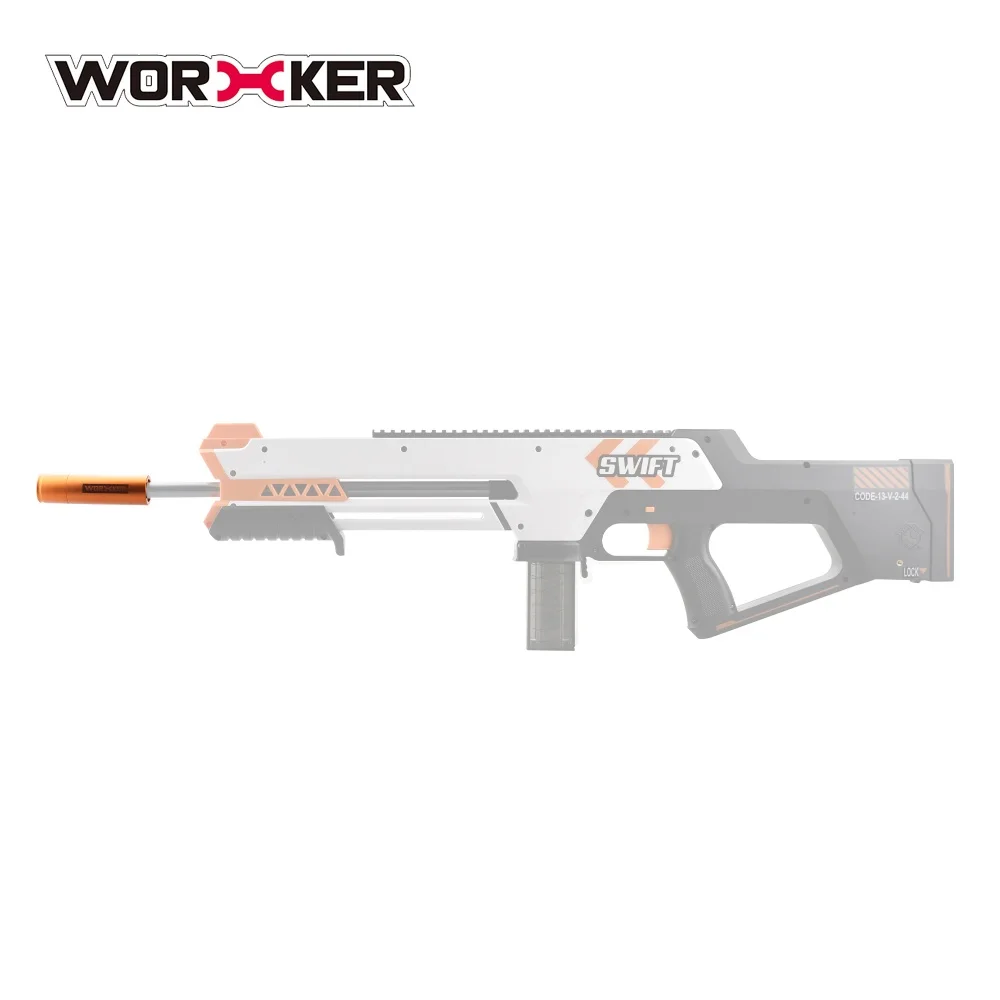 Worker Silencer Decor 10-Line Adjustable Scar Barrel Fish Tube 107mm for 16mm Barrel