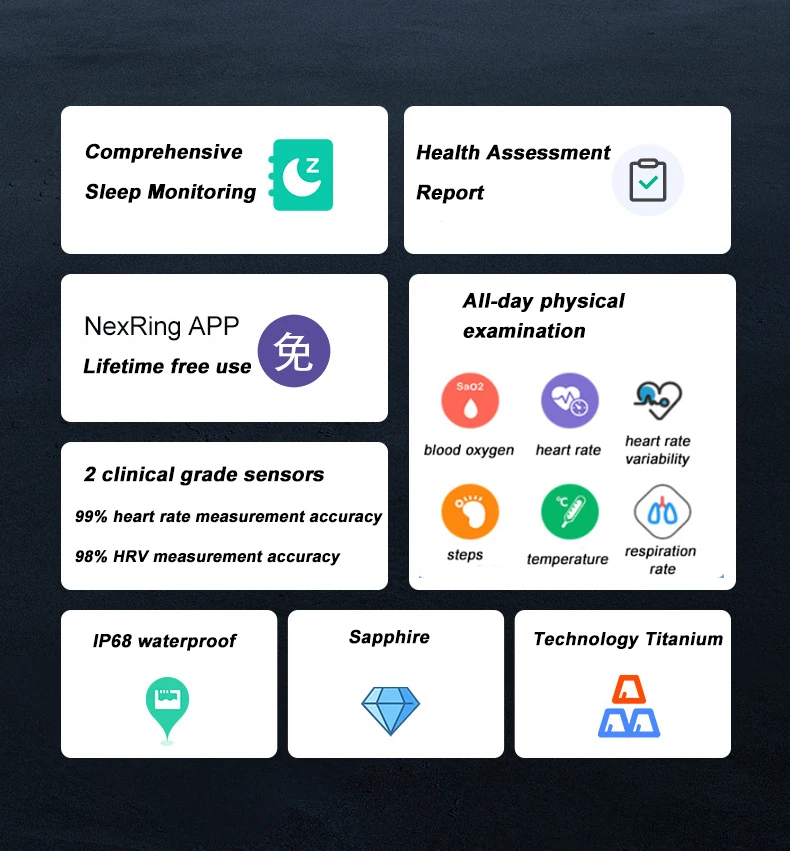 Smart Ring Health Heart Rate Monitor Ring Sport Tracker Ultrahuman