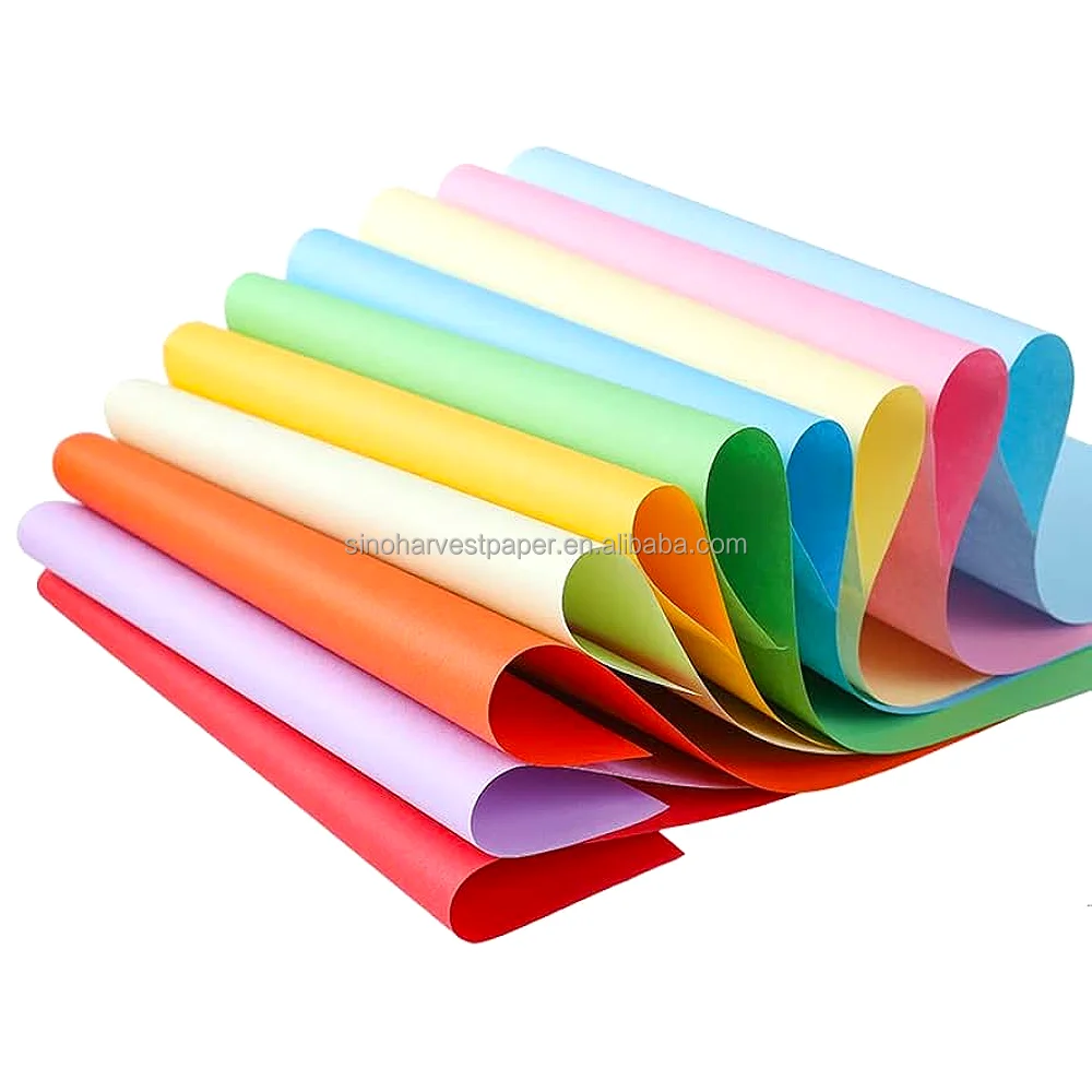 Production of High Quality A4 Colored Paper School Office Double-sided Can Be Used for Origami