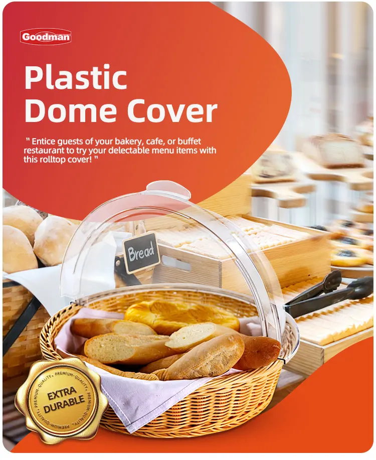 Polycarbonate Pastry Bread Clear Acrylic Cake Dome Cover Plastic Food Cover supplier