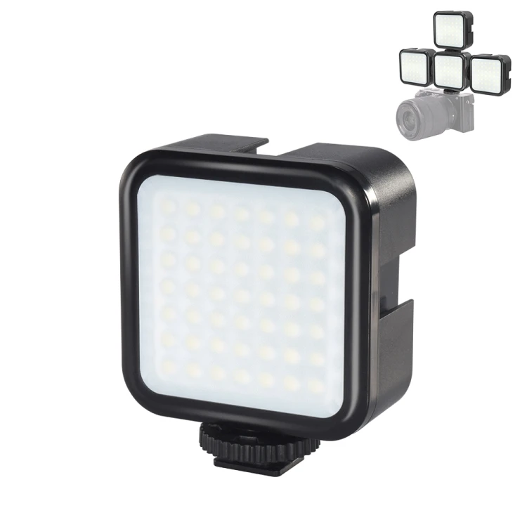 PULUZ Custom Mini Portable 64LED 3W Video Camera Light Fill Light for Photography Tiktoks Youtube Vlog for Camera