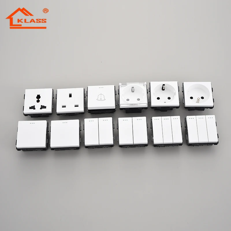 Alibaba.com: White Gold Black Gray Multiple Frame Wall Switch Socket ...