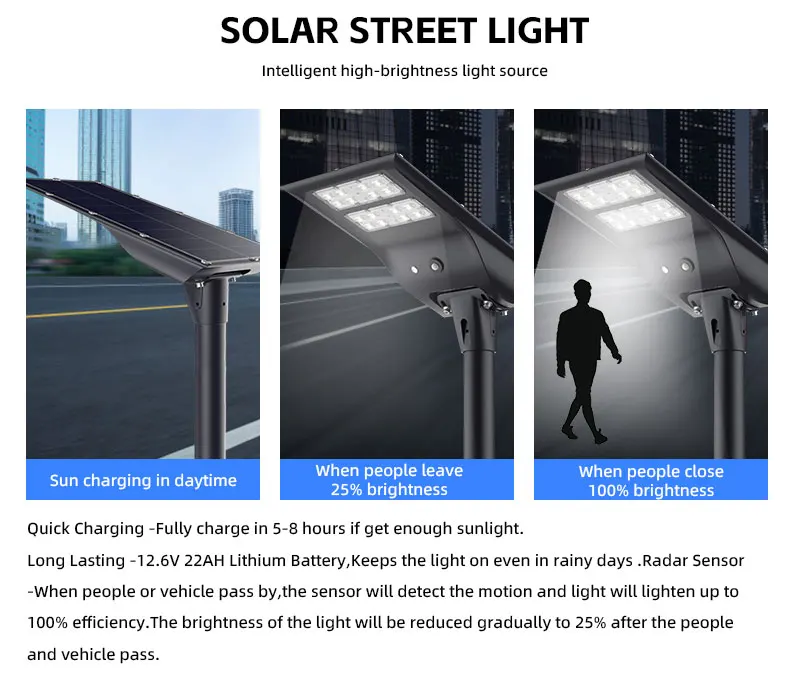 Aluminium Solar Street Light Housing Solar Street Lamp Ip65 Waterproof