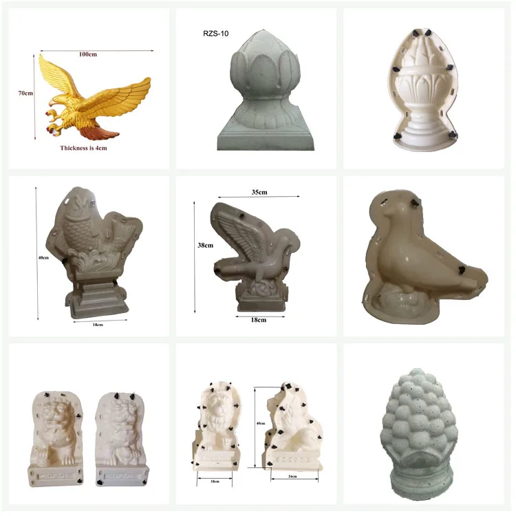 40cm Round Concrete Cock Molds Roman Post Mould - Buy Concrete Statue ...