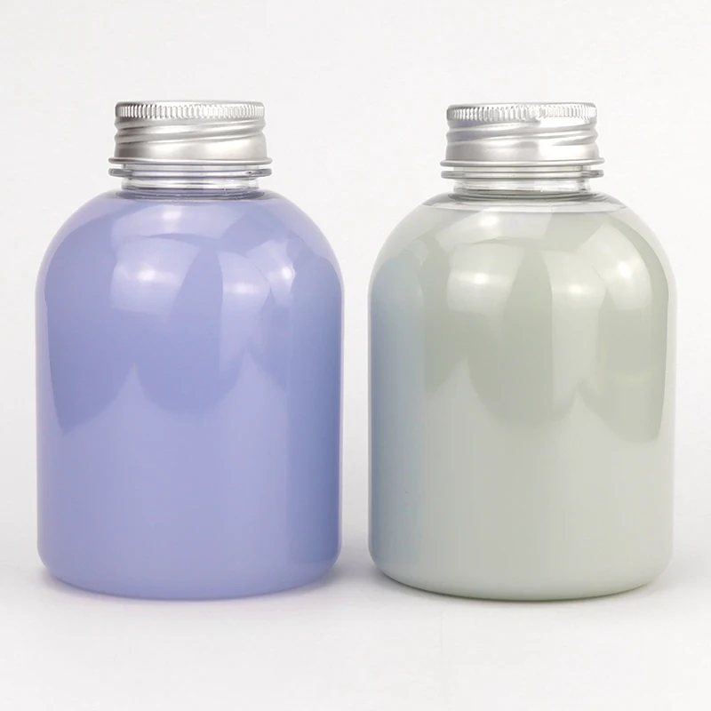Custom 150ml 200ml 250ml 300ml 320ml 500ml Biodegradable  PET Plastic Fruit Juice Beverage Bottles for Packaging