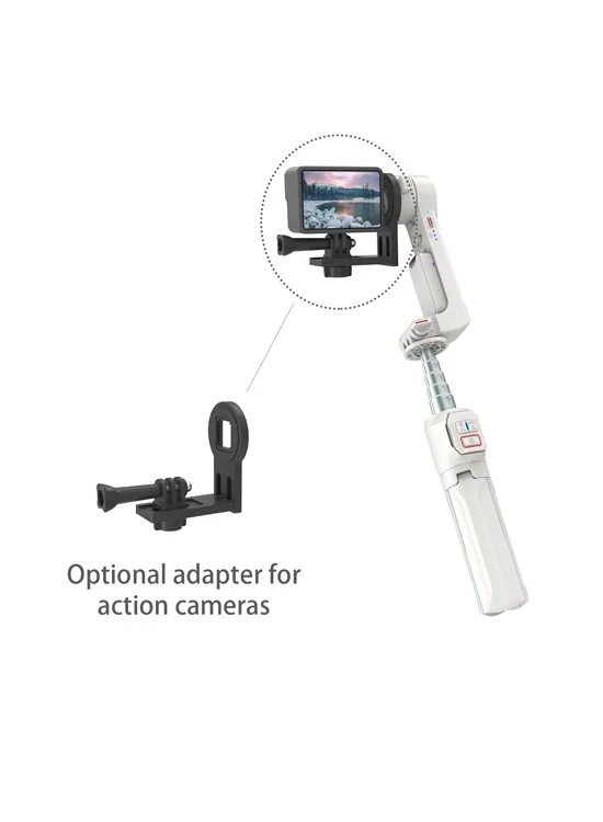JX ROBOT A10 Camera Stabilizer Desktop Following the Shooting Selfie Stick Tripod with Fill Light for Cell Phone