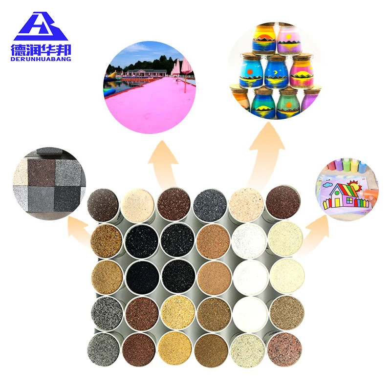 High Temperature Sintered Sand Entertainment Real Stone Paint Color Dying Sand Non-Metallic Minerals Product