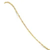 Placcato oro/catena a onda d'acqua/40 cm/0,9 g/NS103