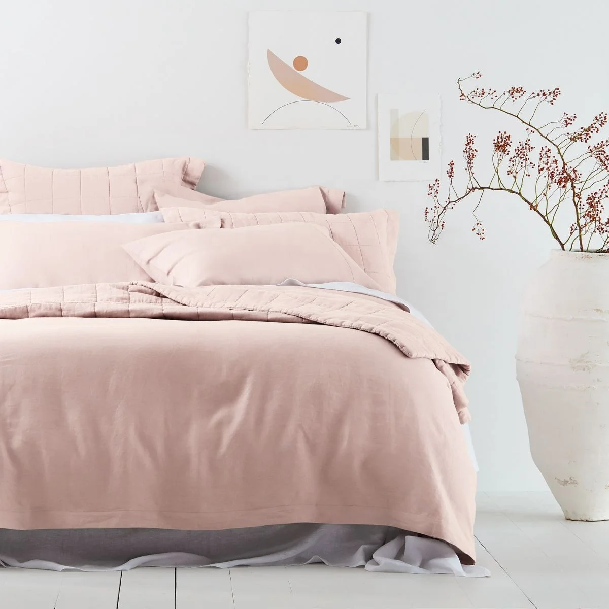 100 Pure French Soft Durable Flax Linen Bedding Pre Washed Bed