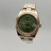 Rose Gold Case+Green Dial