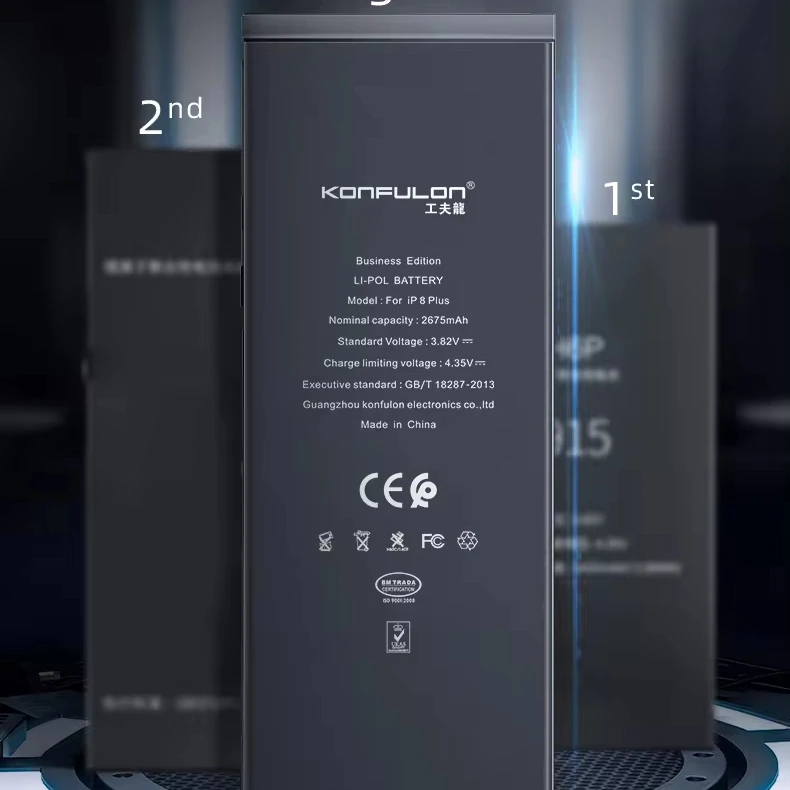 Konfulon High Capacity Mobile Phone Replacement Battery Rechargeable Li-ion Batteries for Mobile Phone