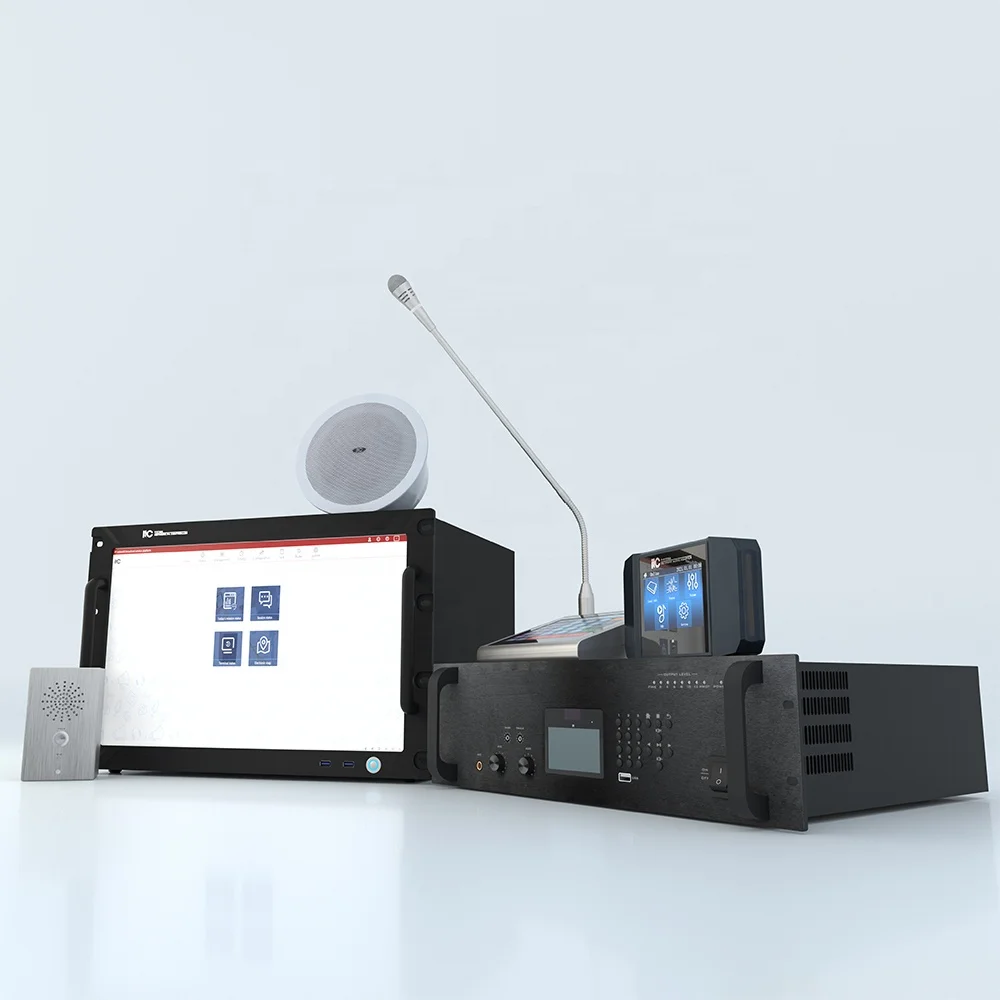 ITC IP Public Address System IP Based Network PA System Background Music System for Hotel School Factory Shopping Mall