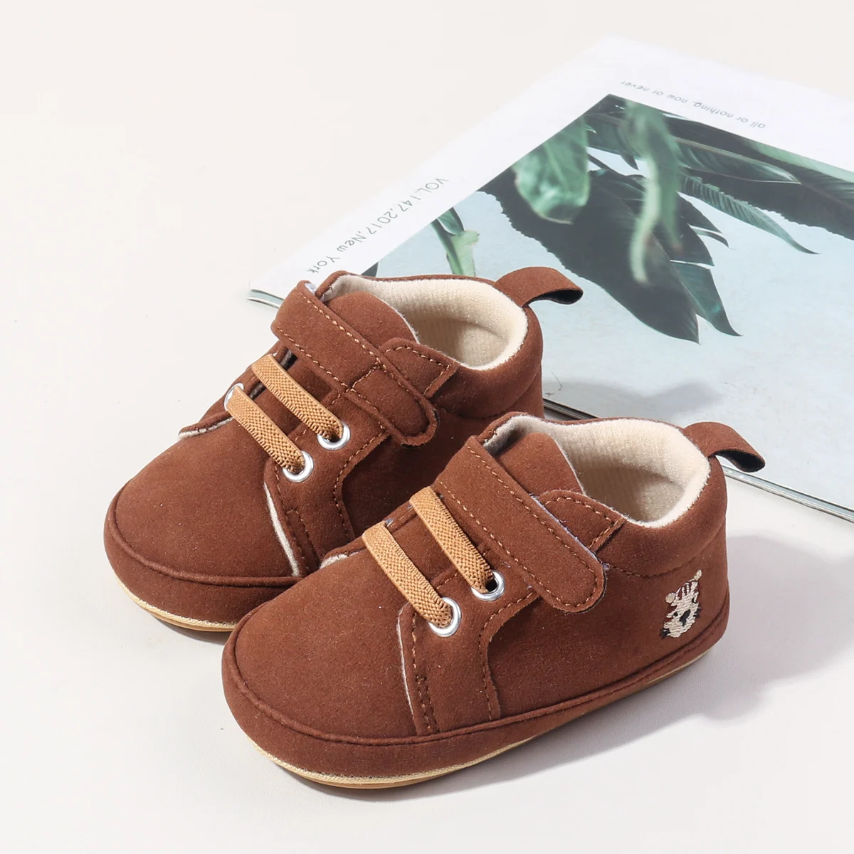 New Designs Hook&loop Design Anti-slip Soft Tpr Outsole Baby Boys Shoes Casual Sport Toddler Shoes factory