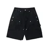 Black carpenter cargo shorts