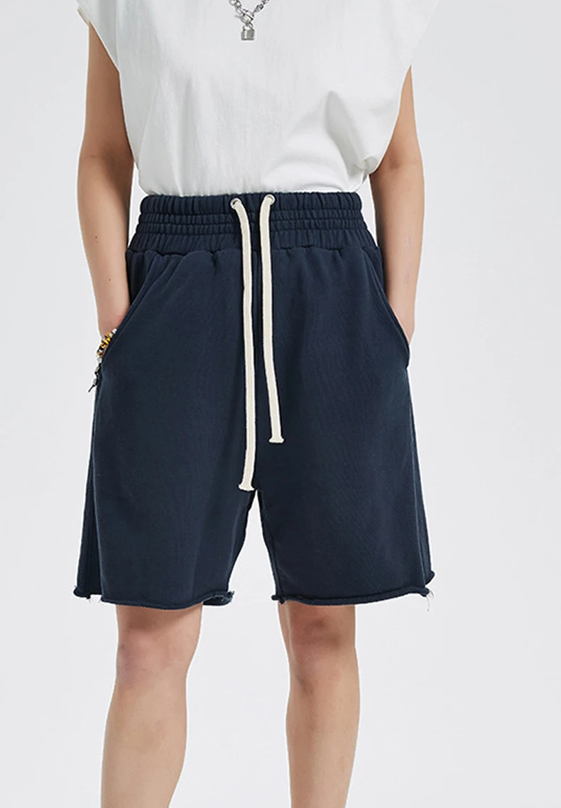 Summer Essential 100% βαμβακερό ανδρικό σορτς με τσέπες Κοντό παντελόνι γυμναστικής Αθλητικό σορτς συν μέγεθος για άνδρες136_voghion.com