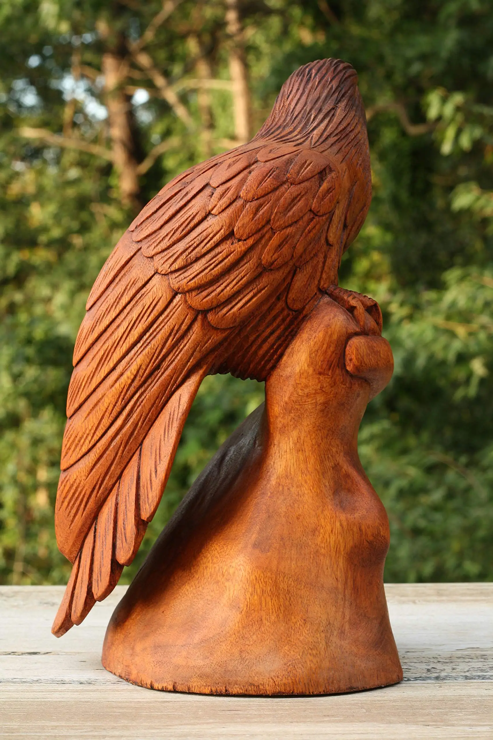 Handmade Wooden Eagle Home Statue For Decor Buy Home Decor Statue