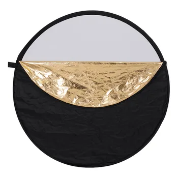 NEEWER 11.8 Inches Portable 5-in-1 Reflector Kit, Translucent, Silver, Gold, White, and Black Multi Disc Light Reflector detail image