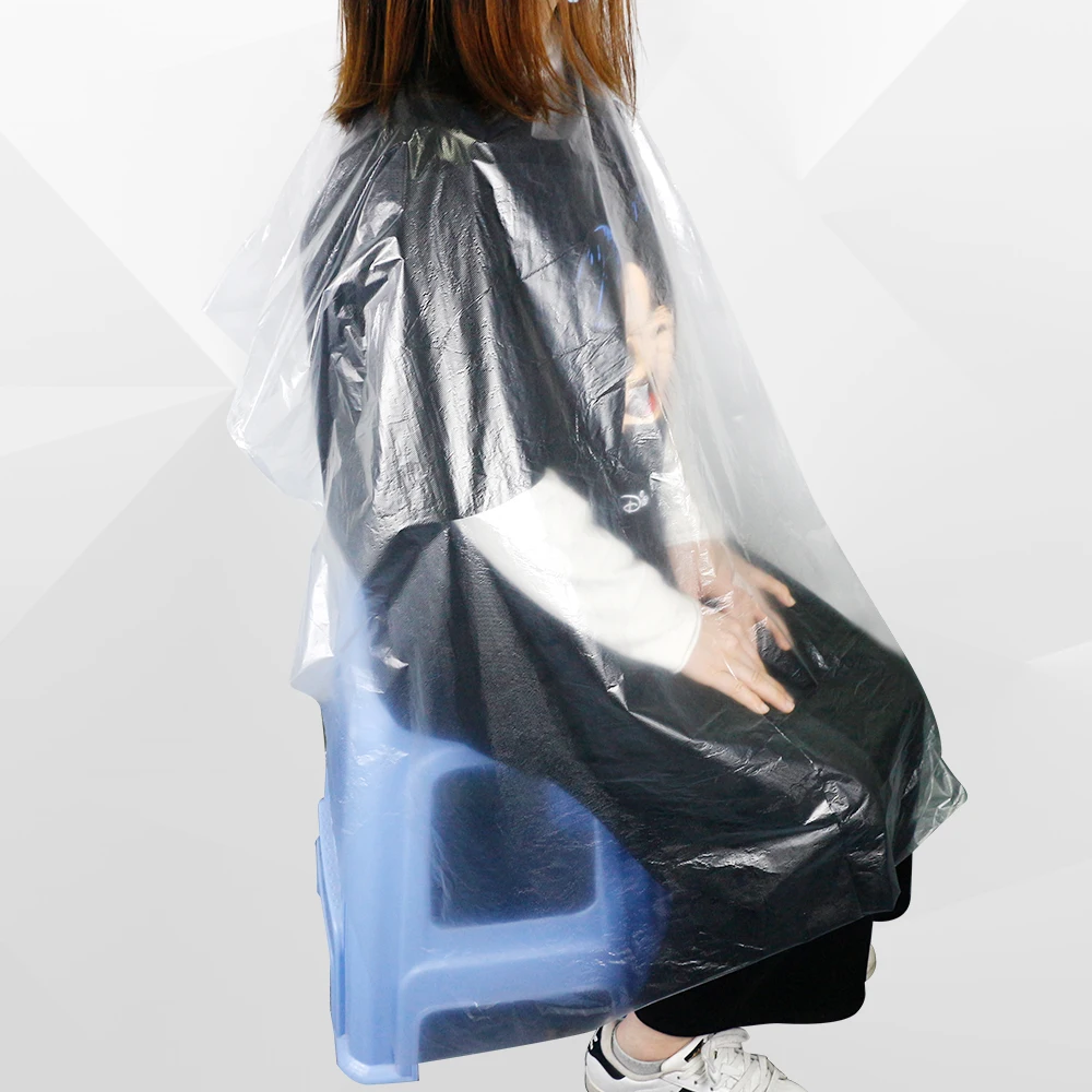 Disposable Barber Raincoat 50pcs/bag Disposable Cutting Gown High