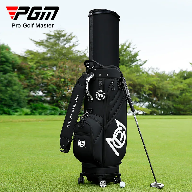 PGM QB153 Golf Travel Bag - Ultimate Hard Case with Wheels