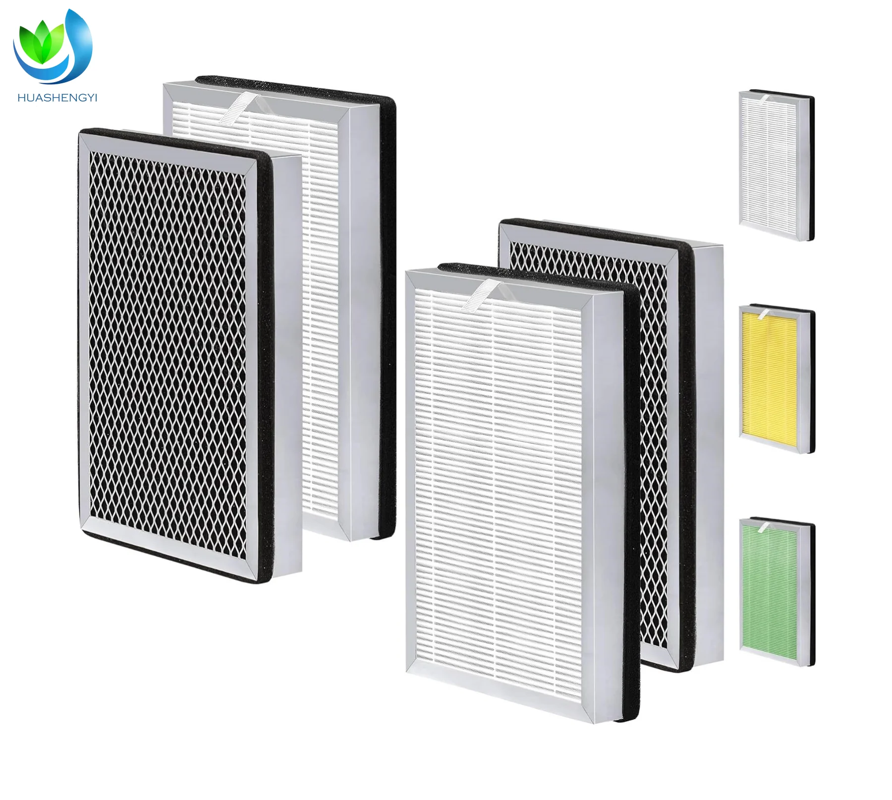 High Efficiency  Honeycomb Activated Carbon Pre-Filter H13 True HEPA Air Purifier Filter  Compatible with Medify air MA-112