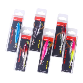 7.8CM 9.7CM Wholesale ABS Plastic Glow Squid Jig Lure with Luminous Shrimp Design for Sea River & Lake Fishing – Metal Jig – view 4