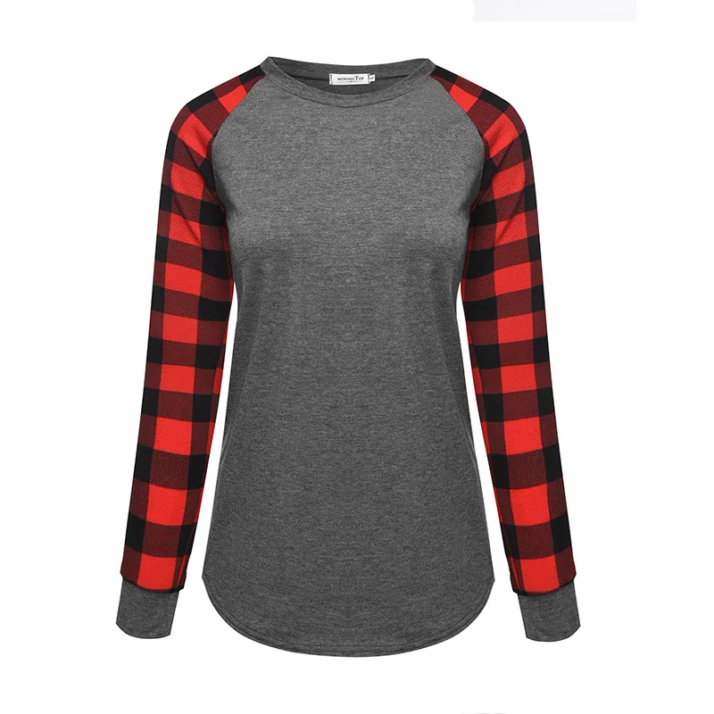 Buffalo Plaid T-shirts 6 Color Women 