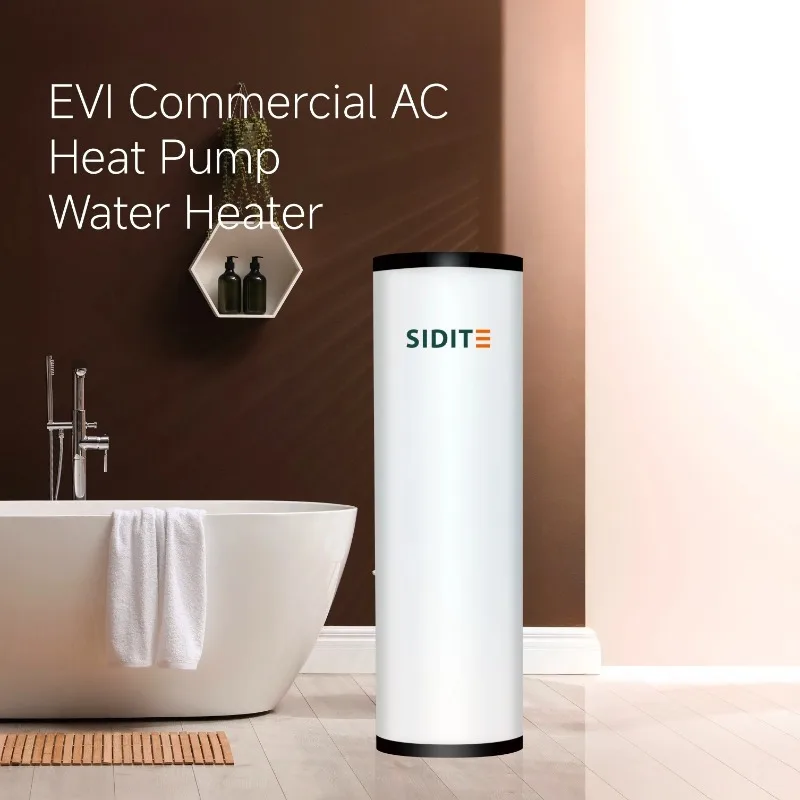 SDT-E EVC Commercial AC Heat Pump Water Heater 150L-500L Capacity Energy Efficient Galvanized SPCC Inner Tank for Households