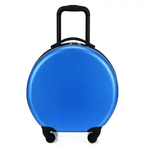 18 Inch Carry on Suitcase on Wheels Travel Rolling Luggage Kids Rounded Luggage Cabin Trolley Bag Cute Small Case Gift