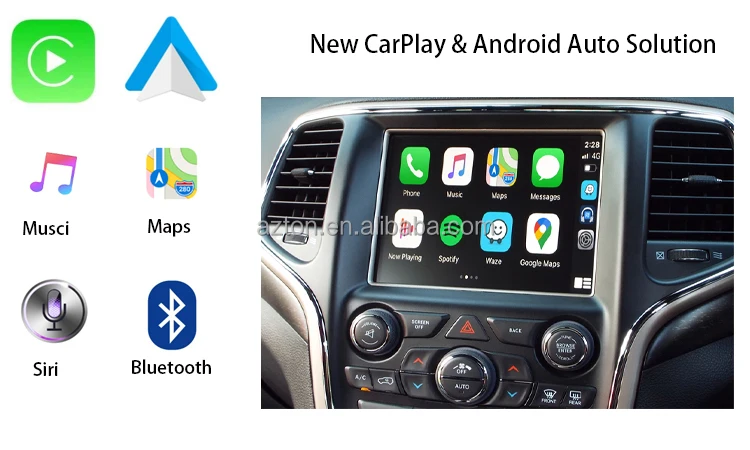Wireless CarPlay Android Auto Upgrade Module for Jeep 8.4 inch Cherokee  Commander Compass Grand Cherokee Car Play Retrofit