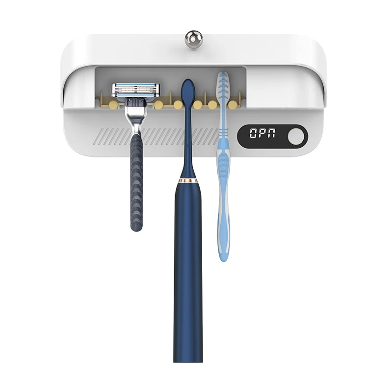 Стерилизатор для УФ-зубной щетки с 2 зубными щетками и 1 ножом бороды уровень стерилизации 99.9%