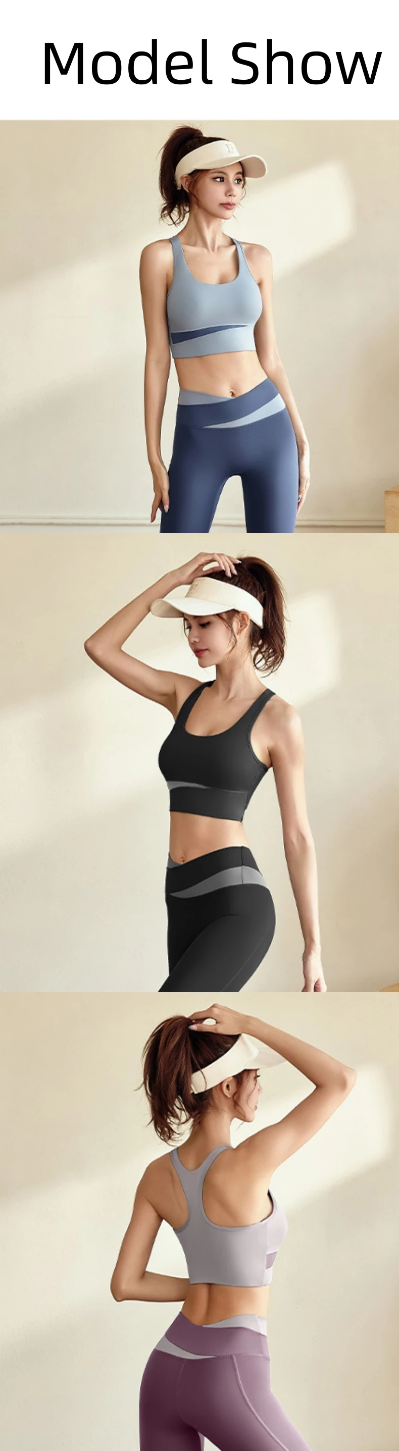 product spliced gathered vest run women strapless top sportswear breast pad linear shockproof high elastic pilate fitness yoga sport bra-59