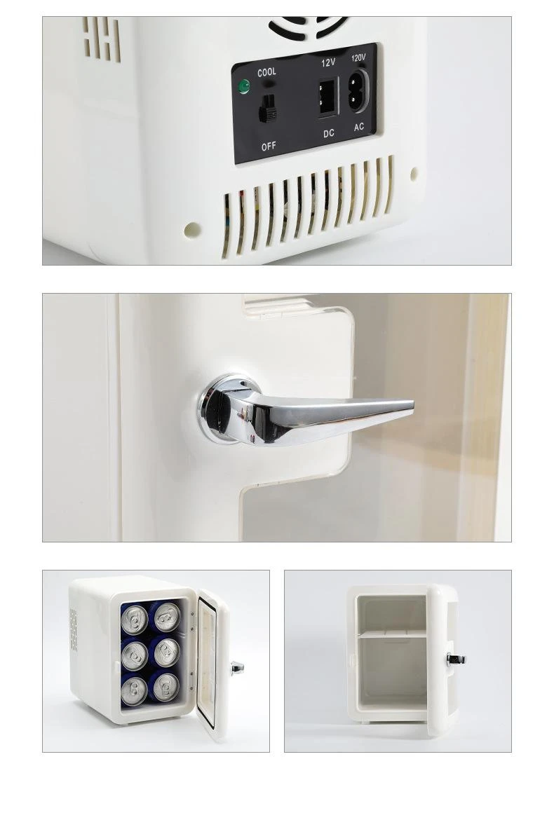 Retro Mini Small Makeup Refrigerator Hot And Cold Black Beauty Portable