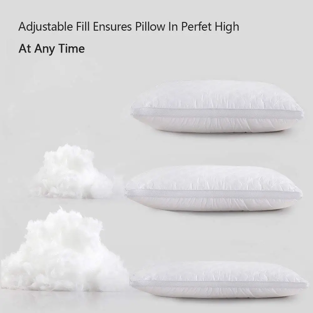 Белая постельная гипоаллергенная подушка