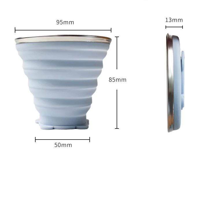 350ml/12oz Portable Folding Coffee Cups Travel Telescopic Collapsible Drinking Cup Tazas Silicone Retractable Cup With Lids Pd6963790 - View #8